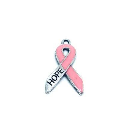 Hope Ribbon Bracelet Charm